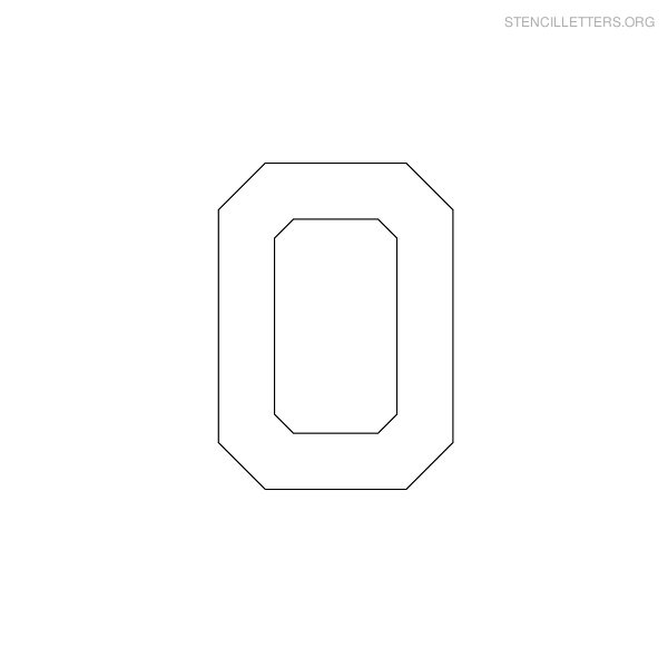Stencil Letter Military O Stencil Letter Military O