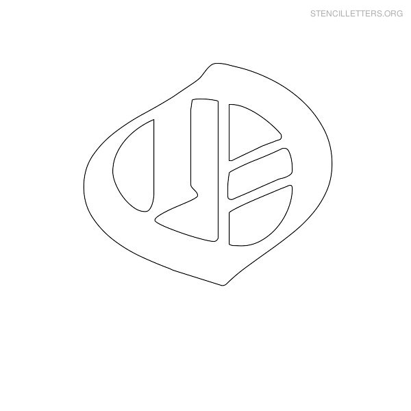 Stencil Letter Old English O Stencil Letter Old English O