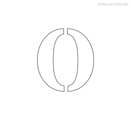 Stencil Letter Small O Stencil Letter Small O