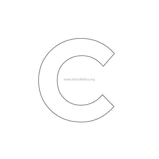 bold stencil letter c bold stencil letter c