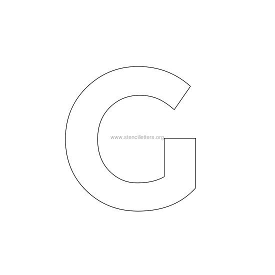 bold stencil letter g bold stencil letter g