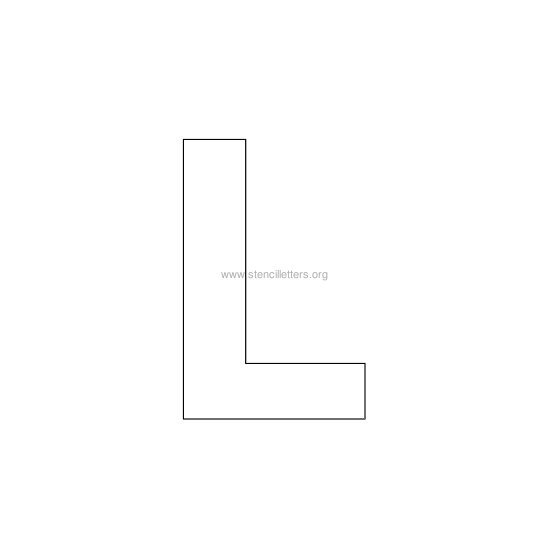 bold stencil letter l bold stencil letter l