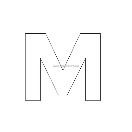 bold stencil letter m bold stencil letter m