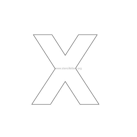 bold stencil letter x bold stencil letter x