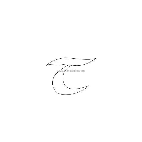 celtic stencil letter t celtic stencil letter t