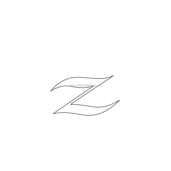 celtic stencil letter z celtic stencil letter z