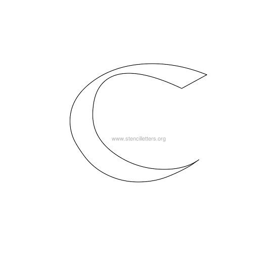 celtic stencil letter c celtic stencil letter c