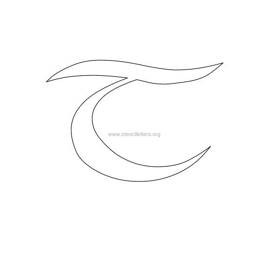 celtic stencil letter t celtic stencil letter t
