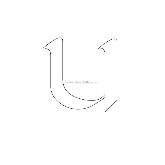 celtic stencil letter u celtic stencil letter u