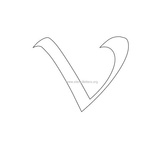celtic stencil letter v celtic stencil letter v