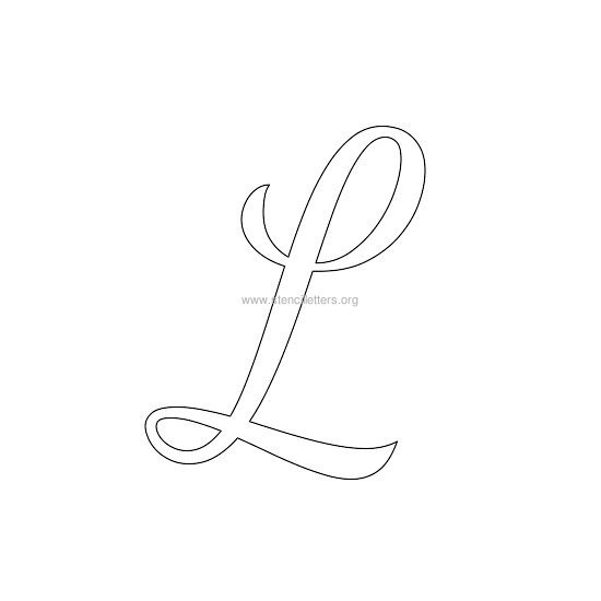 uppercase wedding stencil letter l uppercase wedding stencil letter l