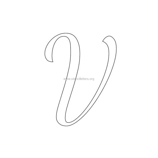 uppercase wedding stencil letter v uppercase wedding stencil letter v