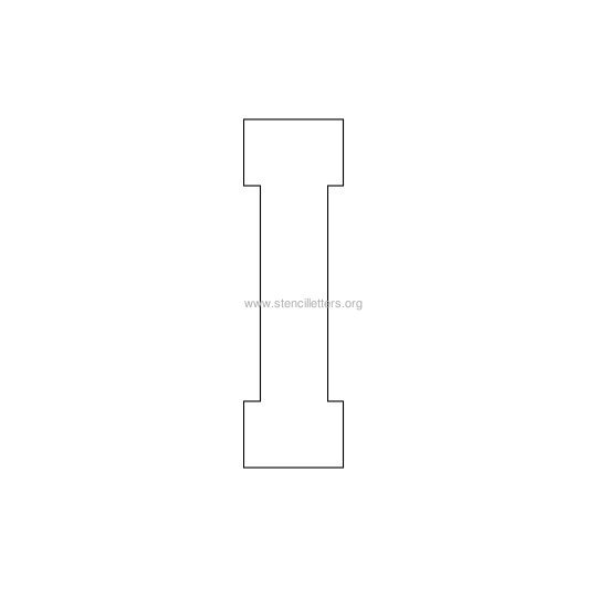varsity stencil letter i varsity stencil letter i