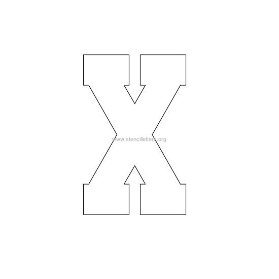 varsity stencil letter x varsity stencil letter x