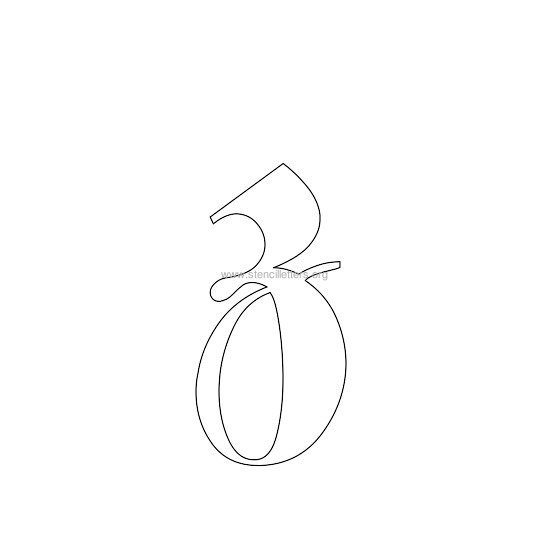 lowercase old-english wall stencil letter z lowercase old-english wall stencil letter z