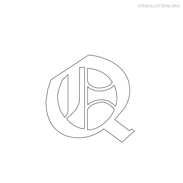 Print Free Stencil Letters Q Print Free Stencil Letters Q