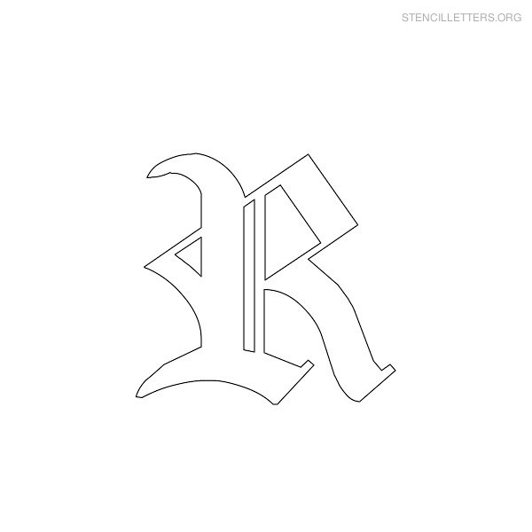 Stencil Letter Gothic R Stencil Letter Gothic R