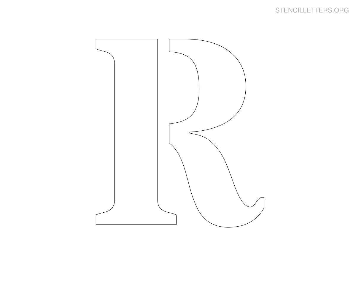 Print Free Stencil Letters R Print Free Stencil Letters R
