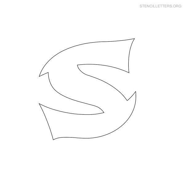 Stencil Letter Japanese S Stencil Letter Japanese S
