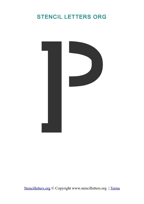 PDF Stencil Template P PDF Stencil Template P