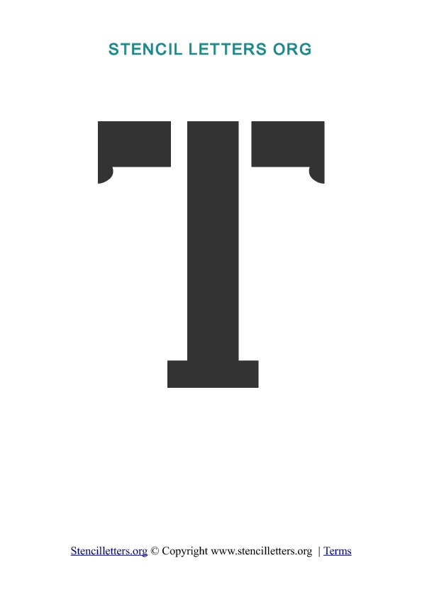 PDF Stencil Template T PDF Stencil Template T