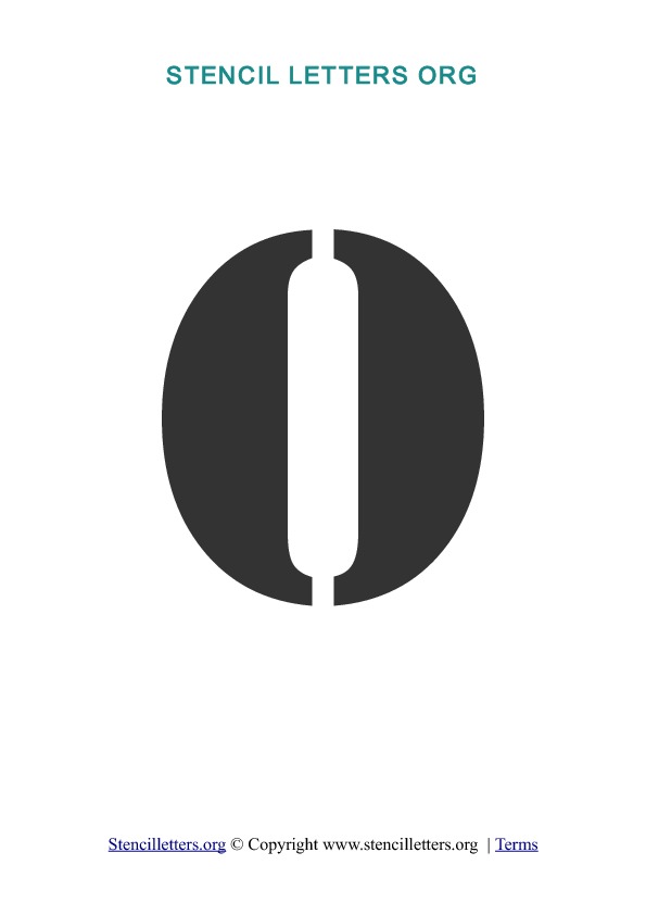 PDF Stencil Template O