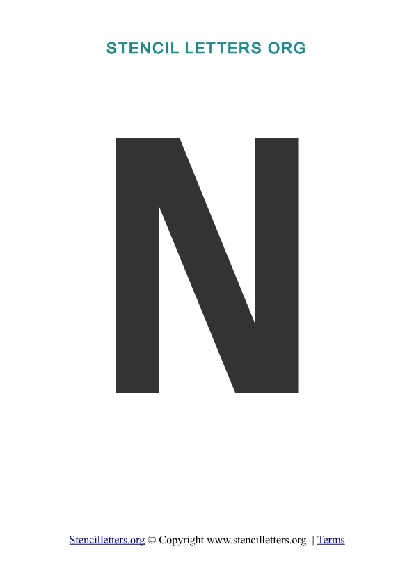 PDF Stencil Template N PDF Stencil Template N