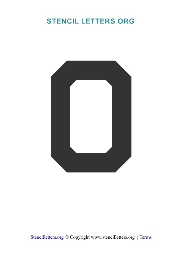 PDF Stencil Template O PDF Stencil Template O