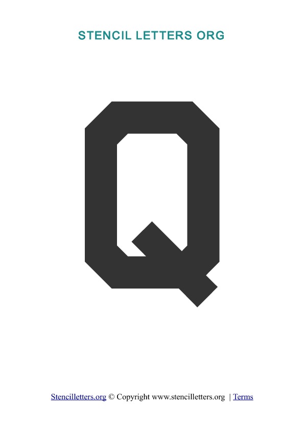 PDF Stencil Template Q PDF Stencil Template Q