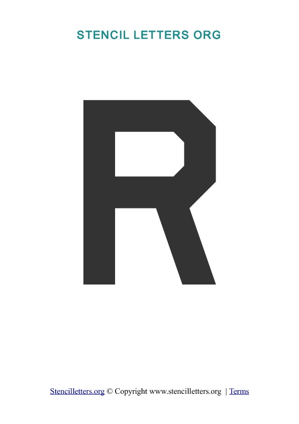 PDF Stencil Template R PDF Stencil Template R