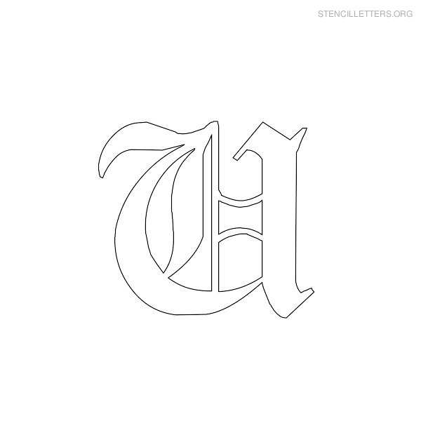 Stencil Letter Gothic U