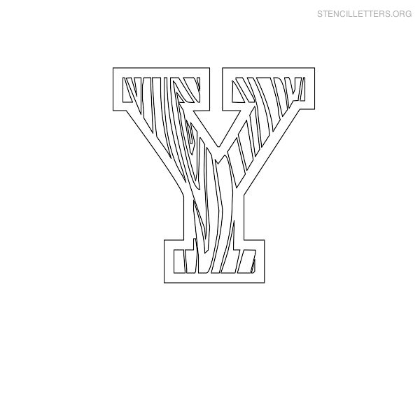 Stencil Letter Wooden Y Stencil Letter Wooden Y