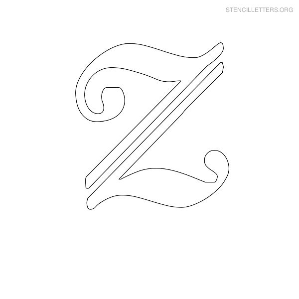 Print Free Stencil Letters Z Print Free Stencil Letters Z